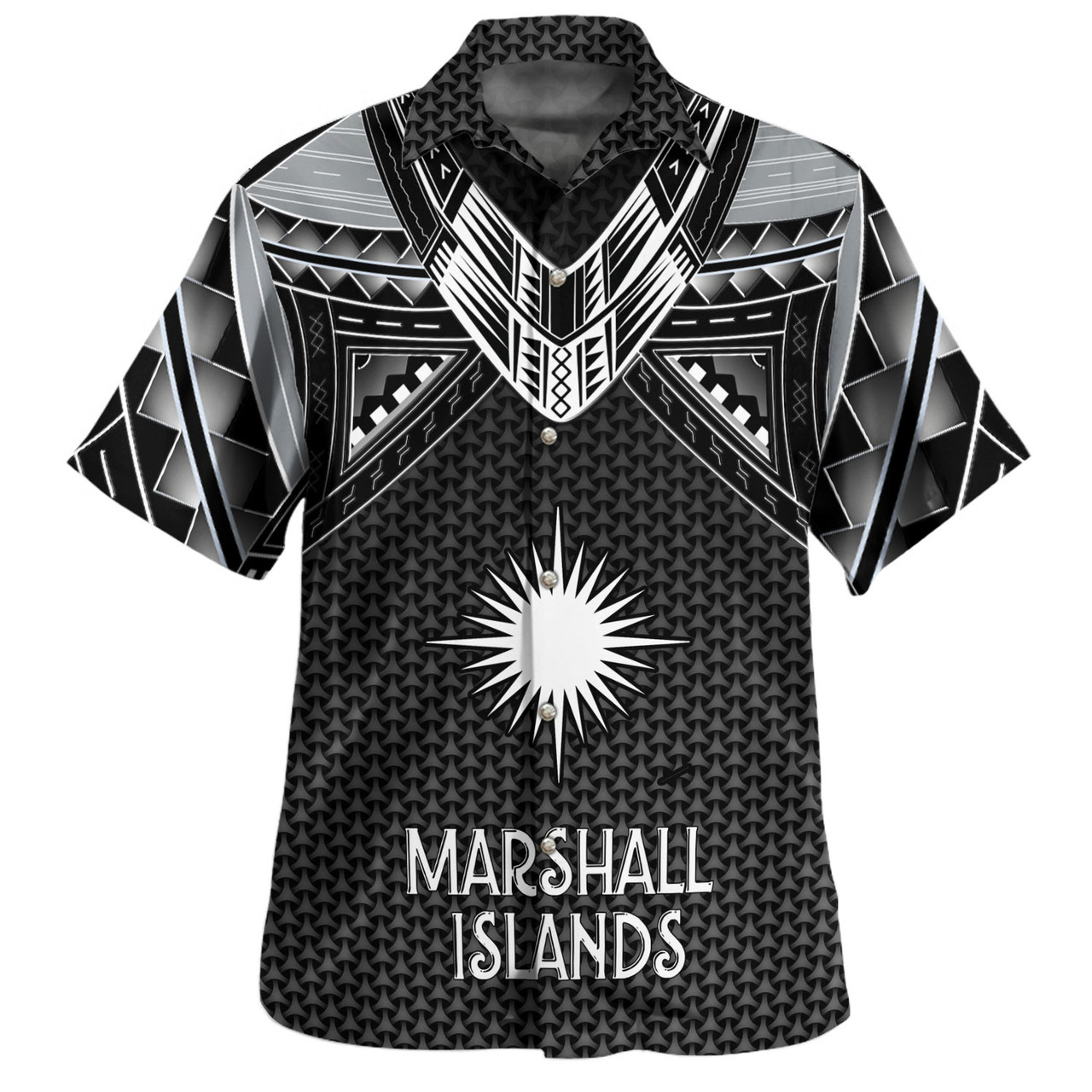 Marshall Islands Custom Personalised Hawaiian Shirt Polynesian Tribal Tattoo