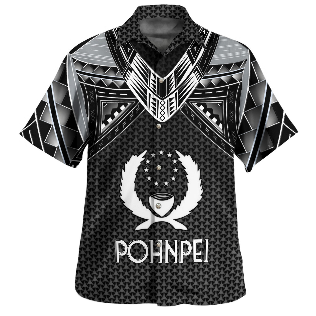 Pohnpei State Custom Personalised Hawaiian Shirt Polynesian Tribal Tattoo