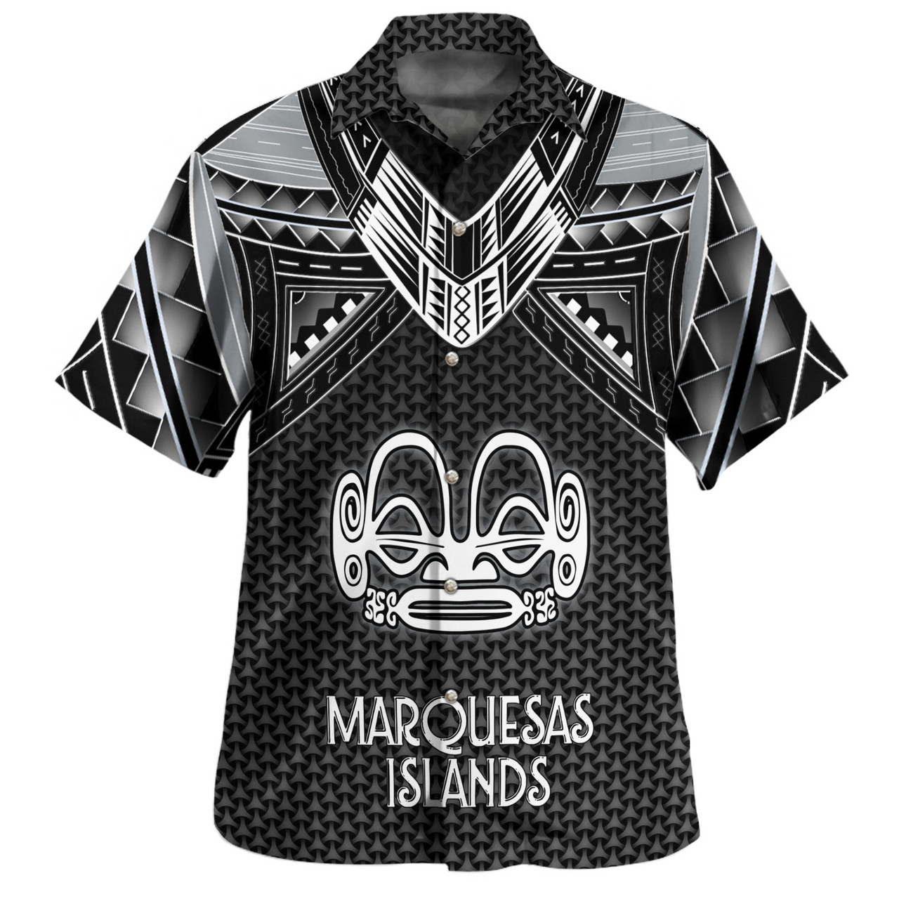 Marquesas Islands Custom Personalised Hawaiian Shirt Polynesian Tribal Tattoo