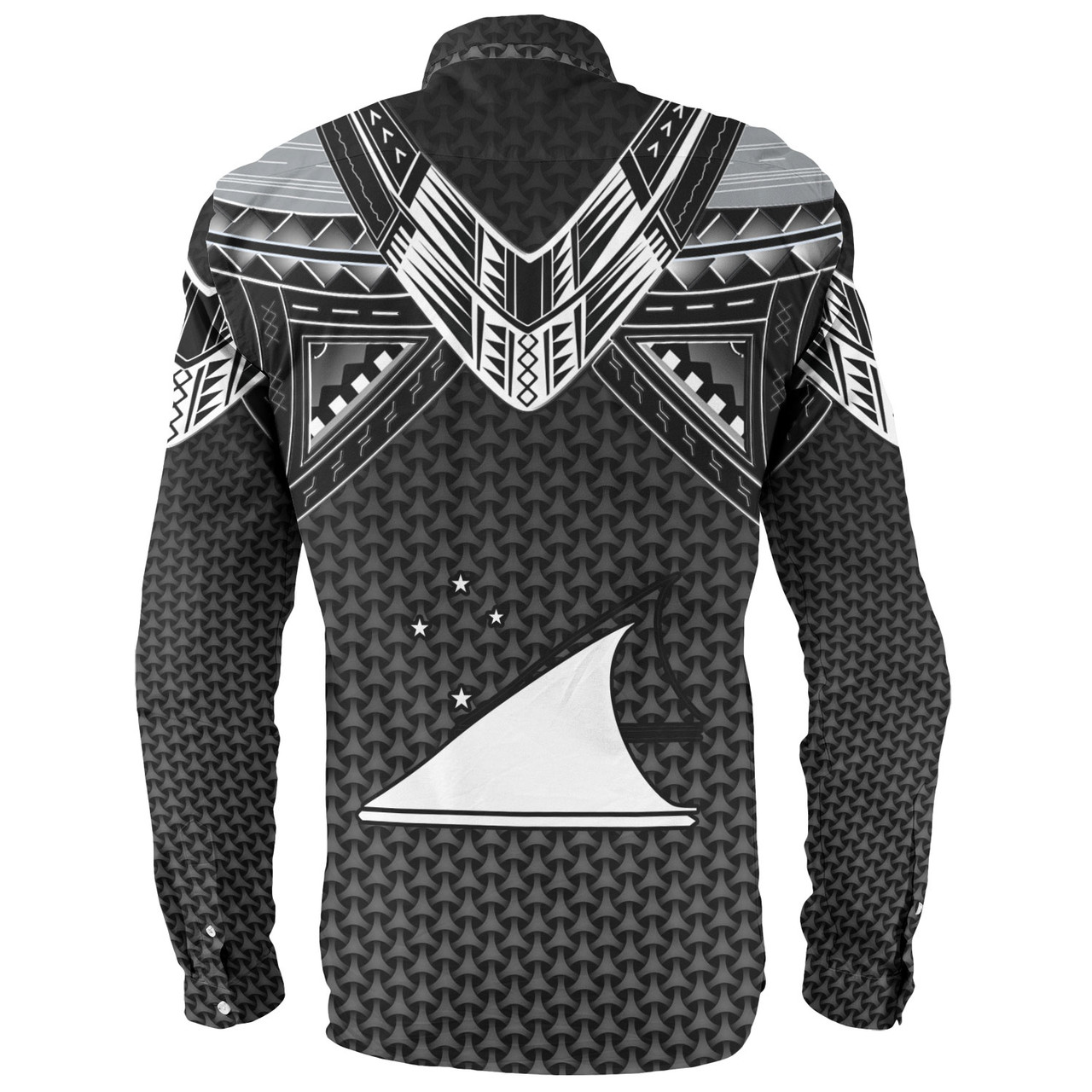 Tokelau Custom Personalised Long Sleeve Shirt Polynesian Tribal Tattoo