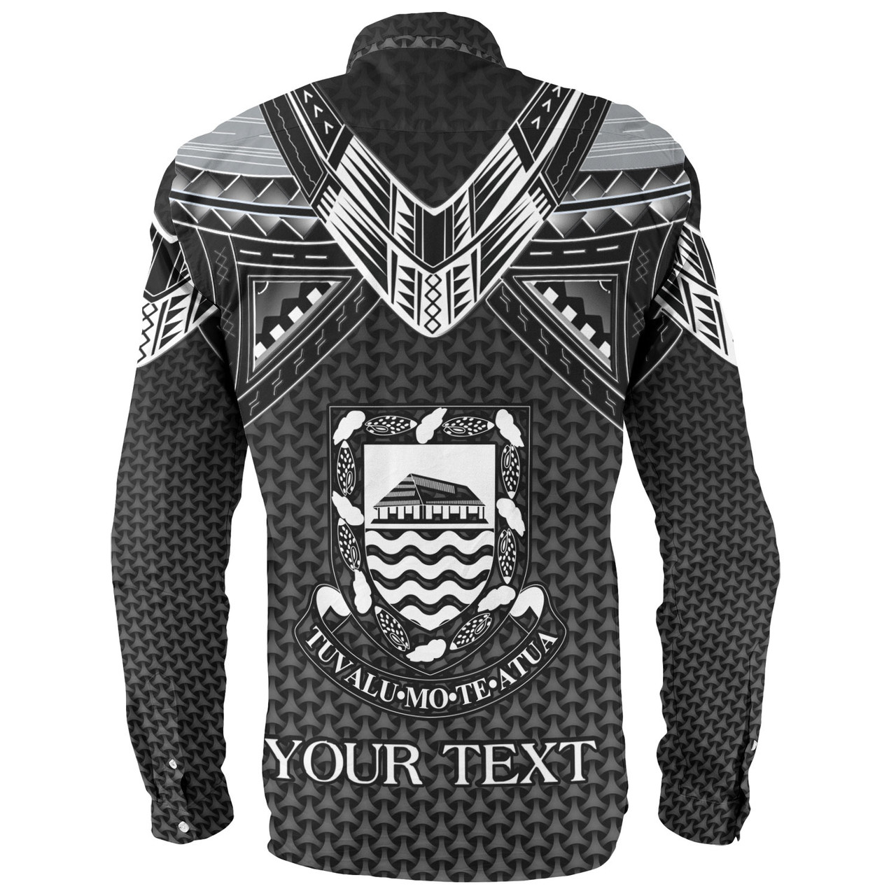 Tuvalu Custom Personalised Long Sleeve Shirt Polynesian Tribal Tattoo