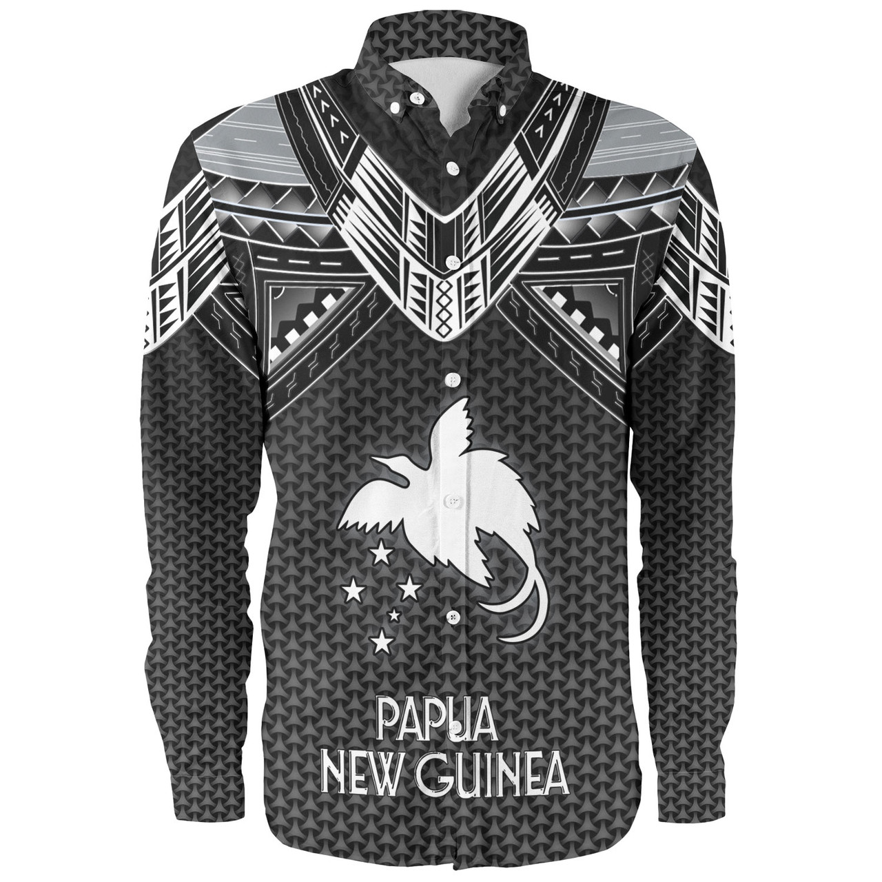 Papua New Guinea Custom Personalised Long Sleeve Shirt Polynesian Tribal Tattoo