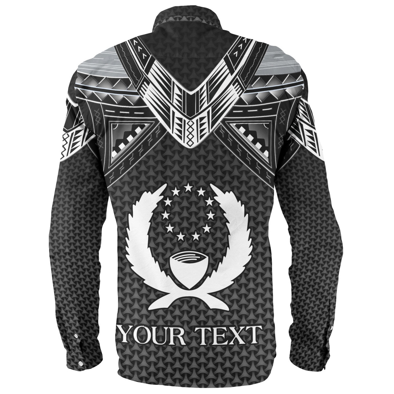 Pohnpei State Custom Personalised Long Sleeve Shirt Polynesian Tribal Tattoo