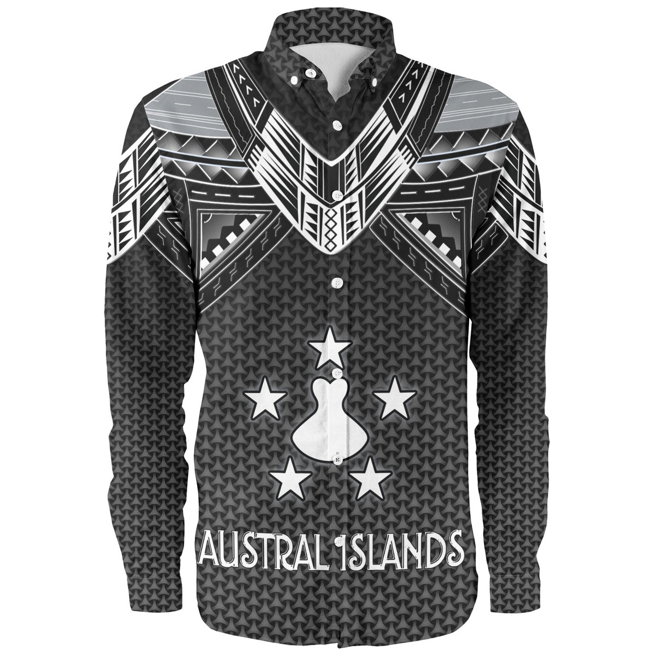 Austral Islands Custom Personalised Long Sleeve Shirt Polynesian Tribal Tattoo