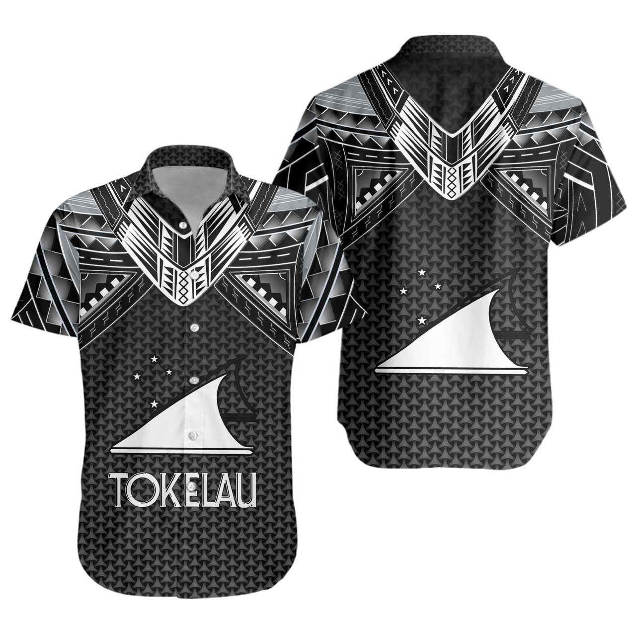 Tokelau Custom Personalised Short Sleeve Shirt Polynesian Tribal Tattoo