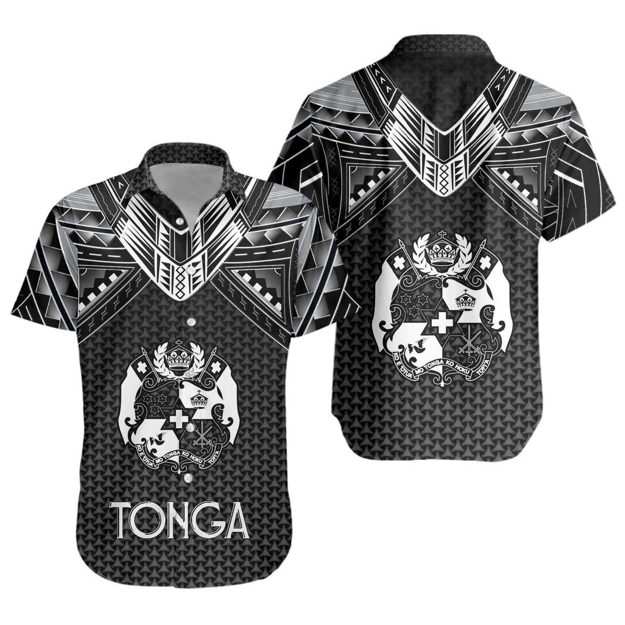 Tonga Custom Personalised Short Sleeve Shirt Polynesian Tribal Tattoo