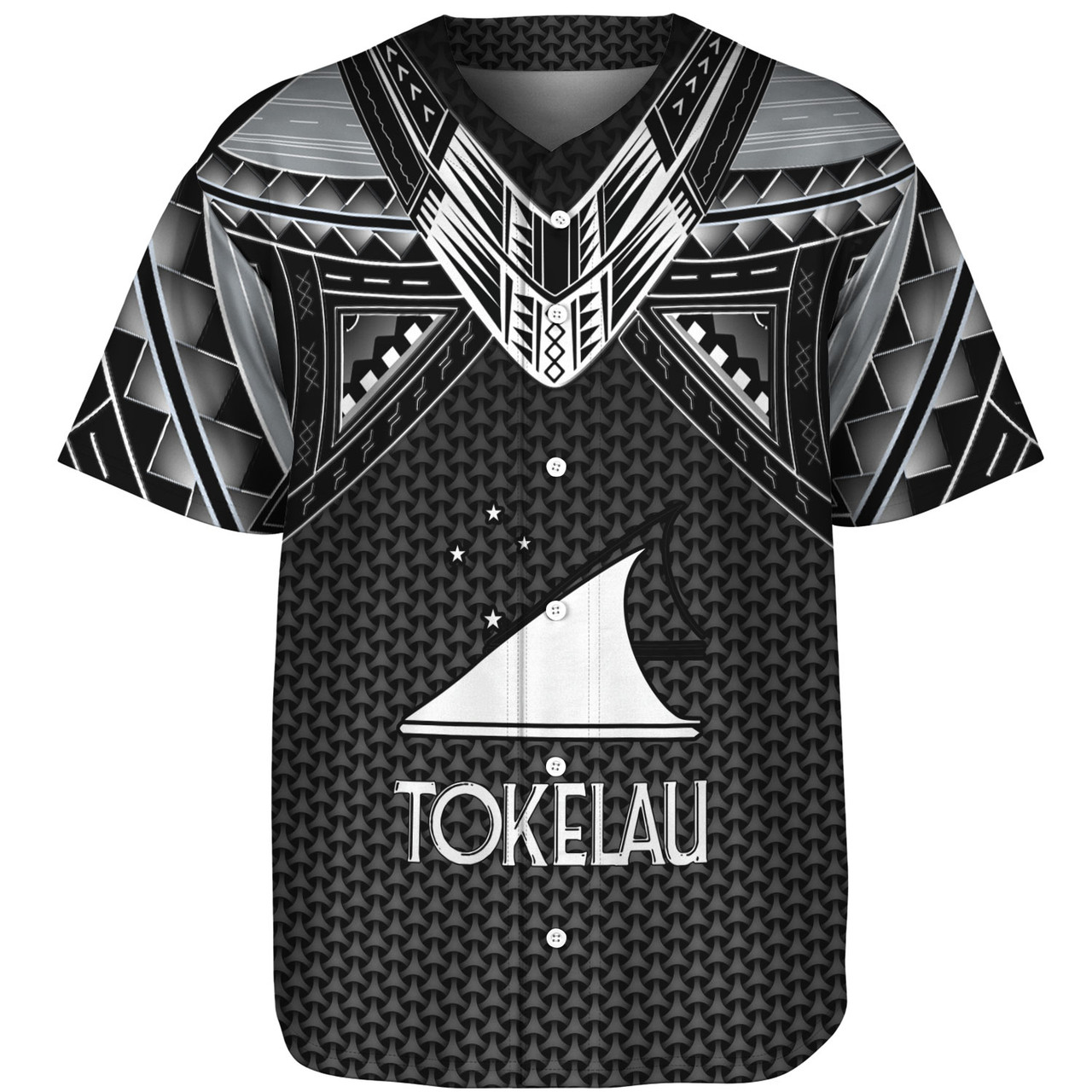 Tokelau Custom Personalised Baseball Shirt Polynesian Tribal Tattoo