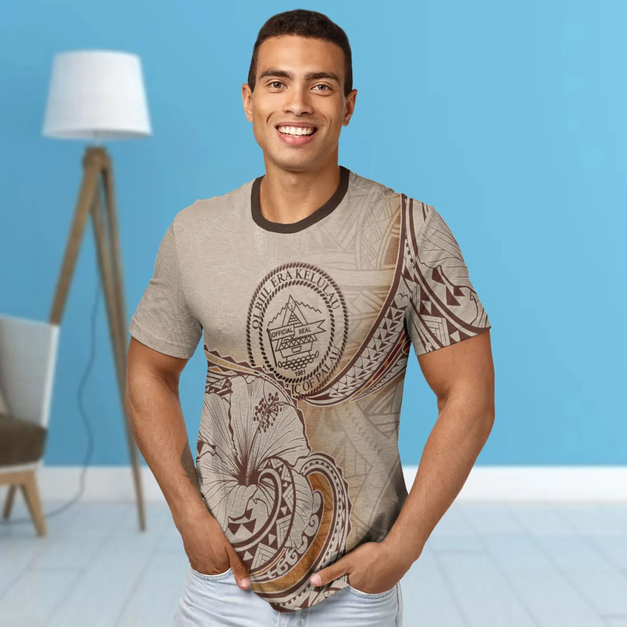 Polynesian Samoa T-shirt - Samoan Waves (White) 3