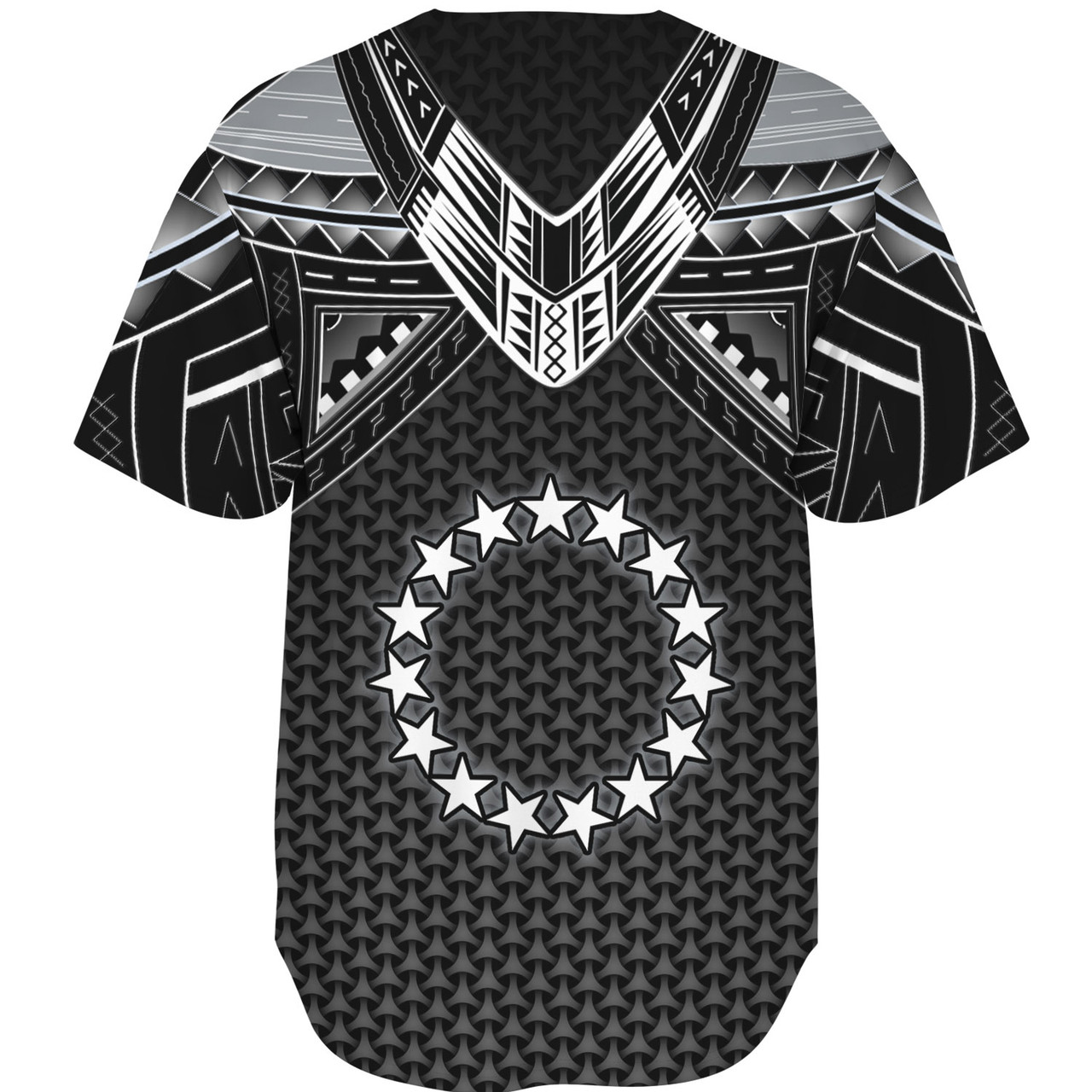 Cook Islands Custom Personalised Baseball Shirt Polynesian Tribal Tattoo