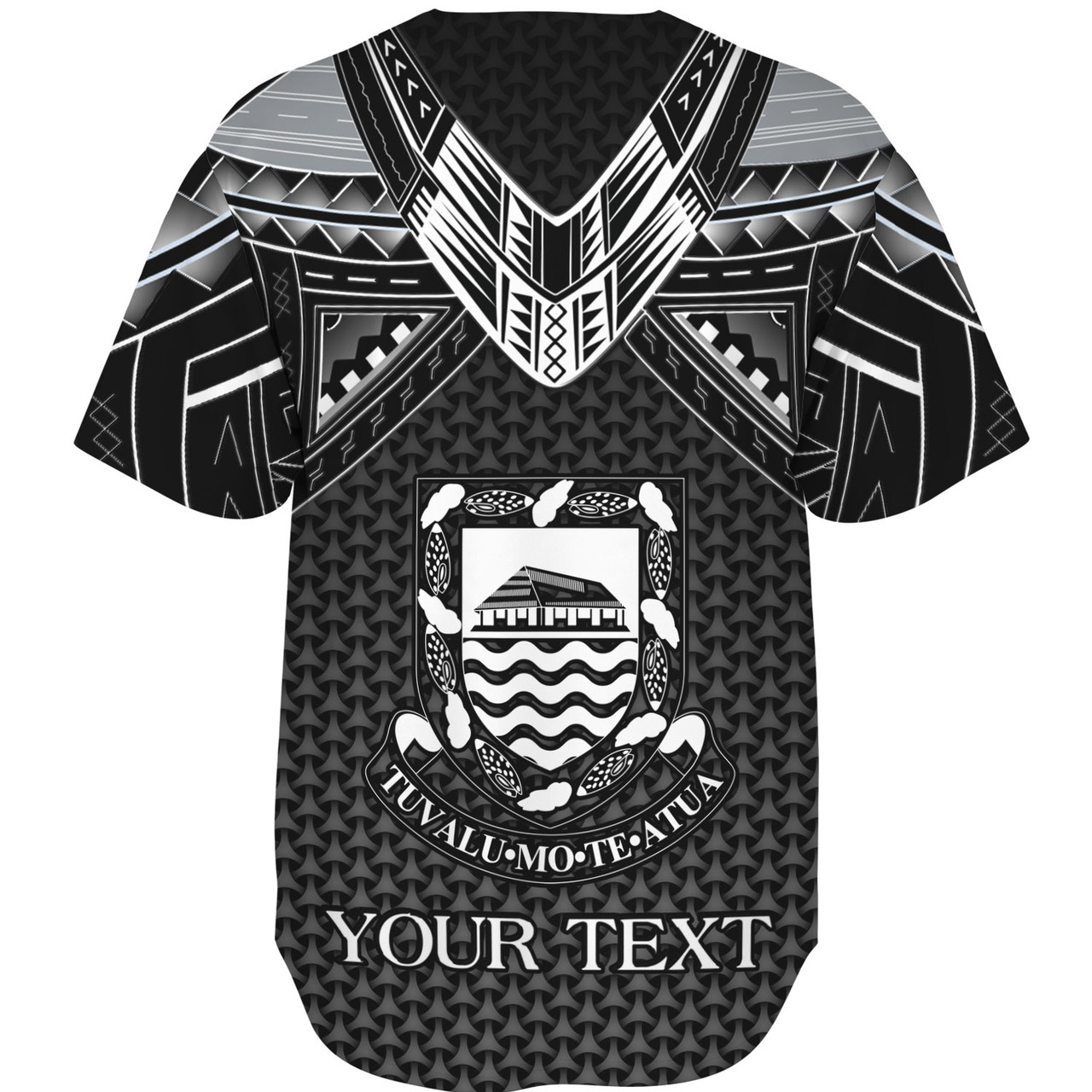 Tuvalu Custom Personalised Baseball Shirt Polynesian Tribal Tattoo