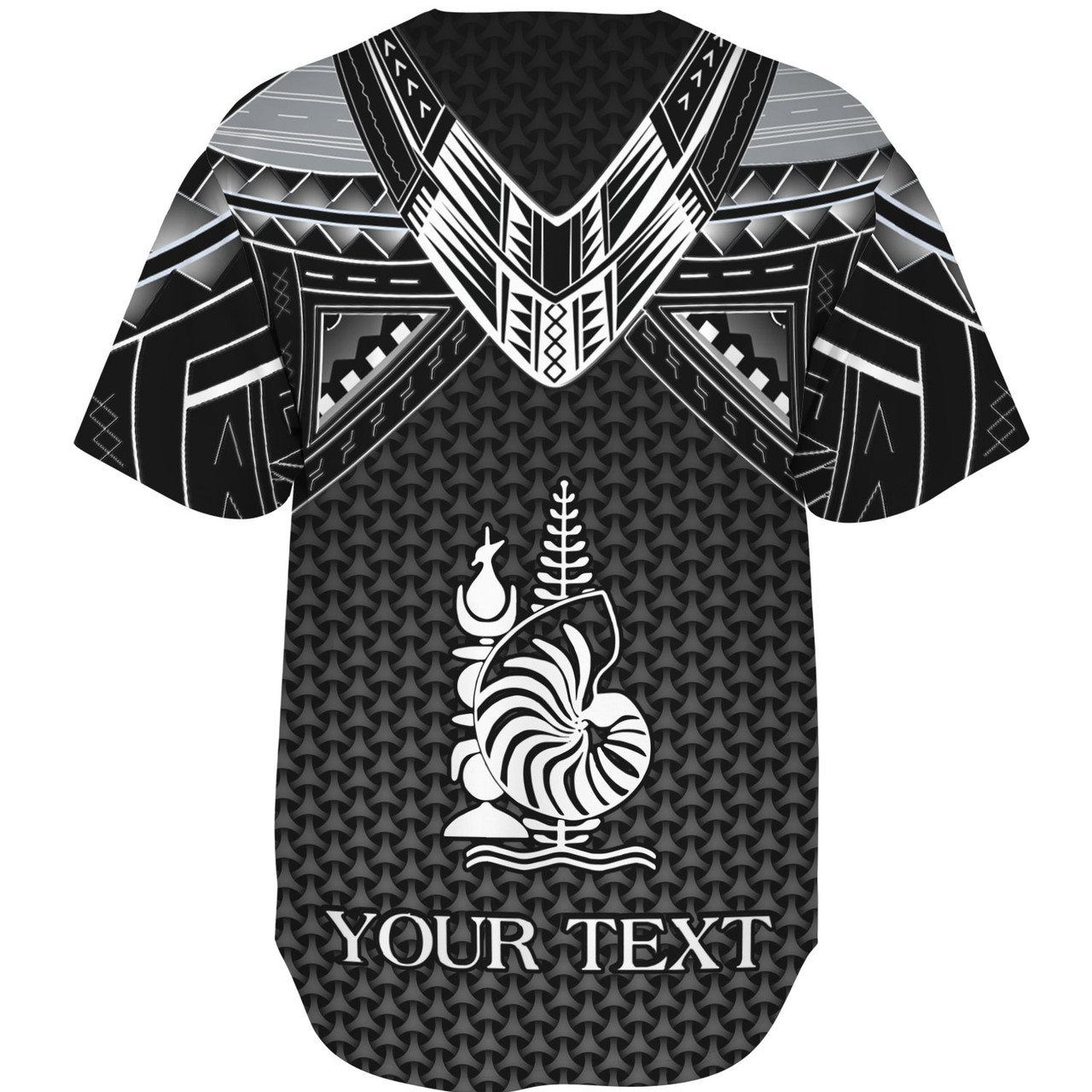 New Caledonia Custom Personalised Baseball Shirt Polynesian Tribal Tattoo