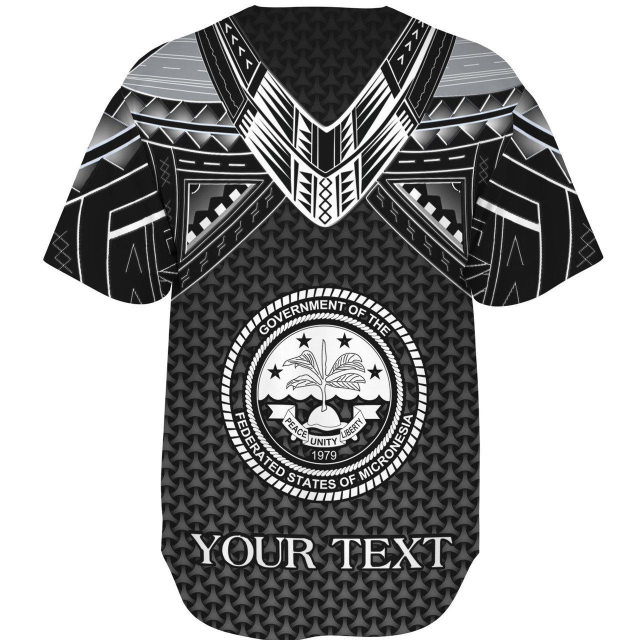 Federated States Of Micronesia Custom Personalised Baseball Shirt Polynesian Tribal Tattoo