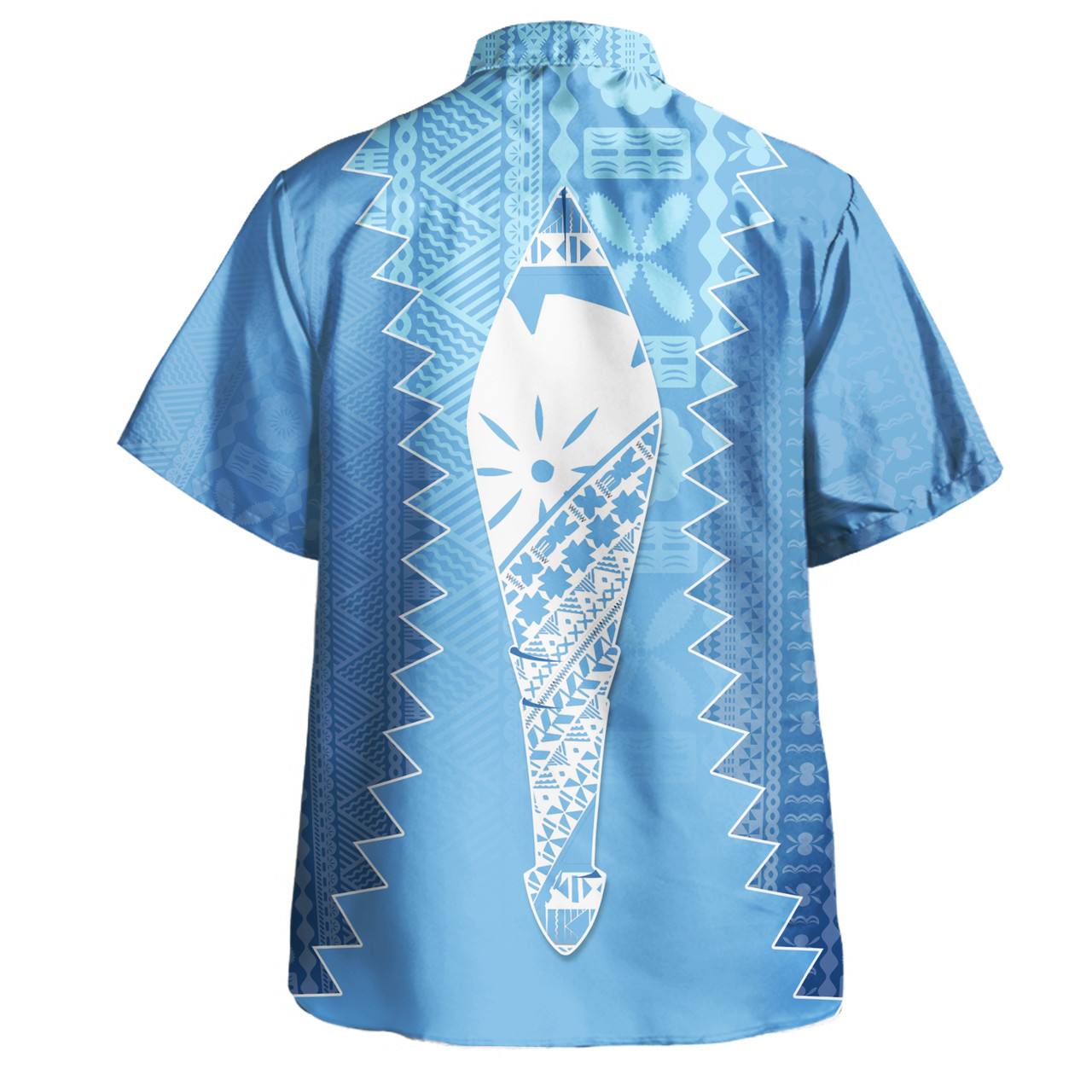 Fiji Hawaiian Shirt Boso Levu With Fijian War Club Polynesian