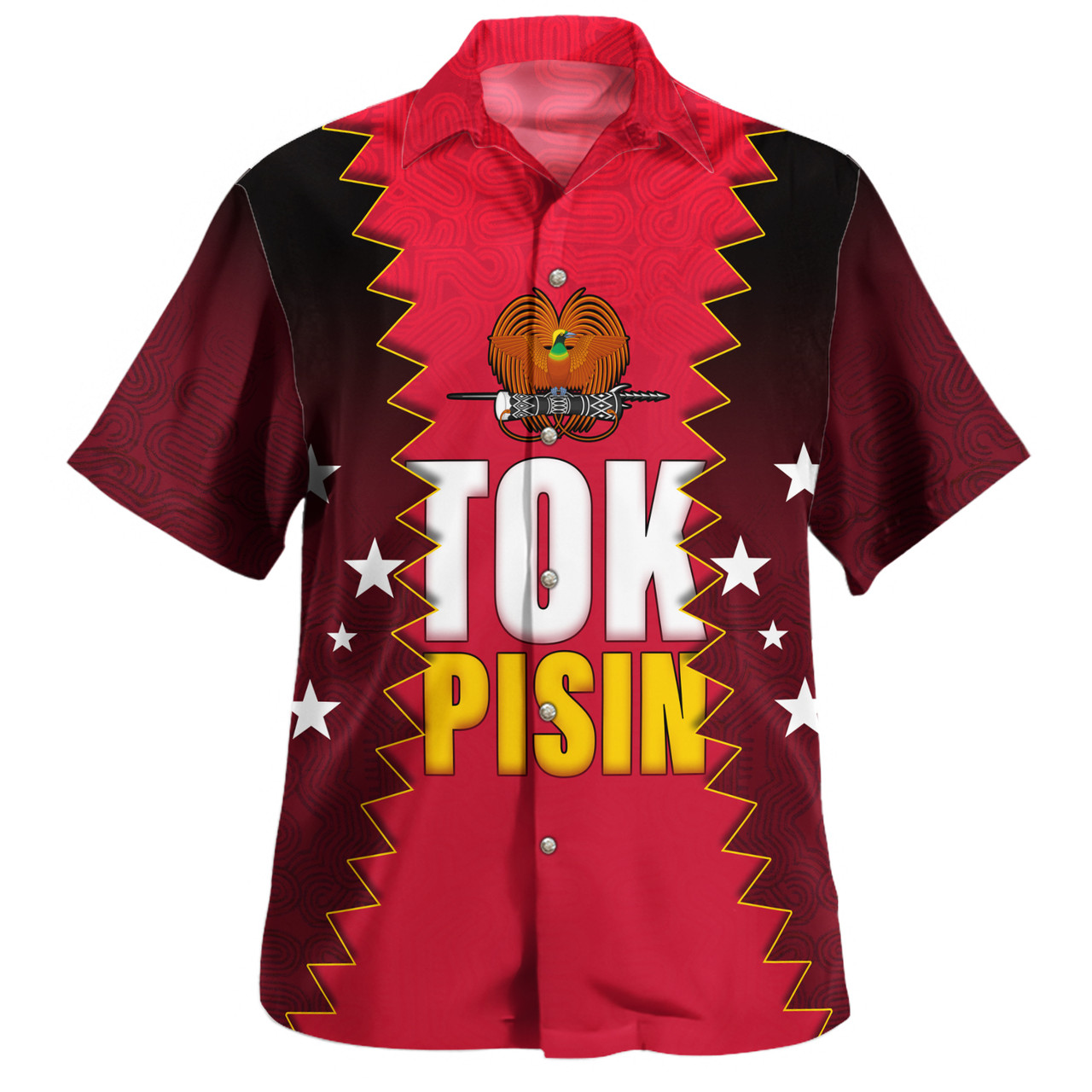 Papua New Guinea Hawaiian Shirt PNG Tokpisin Languge Polynesian