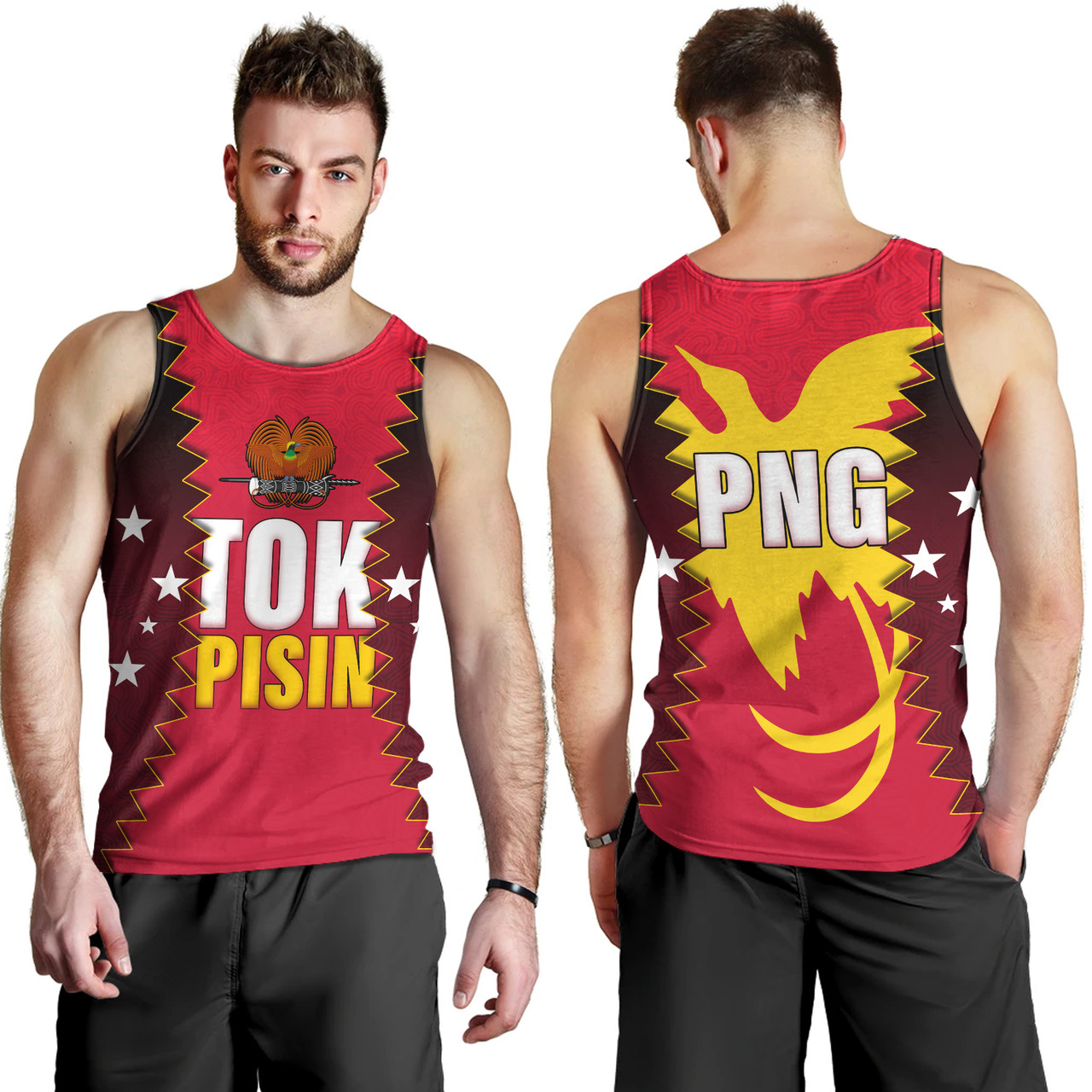 Papua New Guinea Tank Top PNG Tokpisin Languge Polynesian