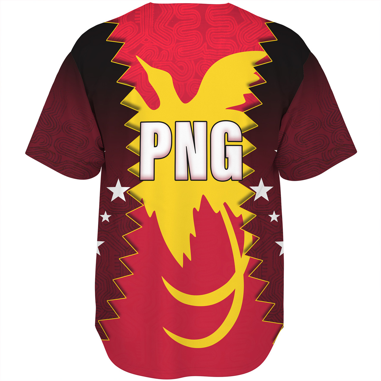 Papua New Guinea Baseball Shirt PNG Tokpisin Languge Polynesian