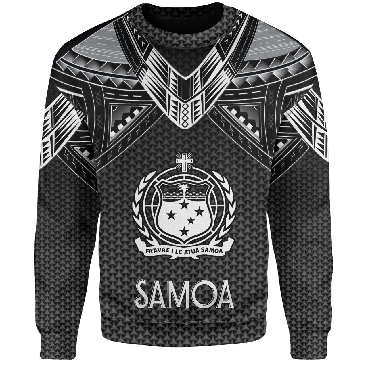 Samoa Custom Personalised Sweatshirt Polynesian Tribal Tattoo