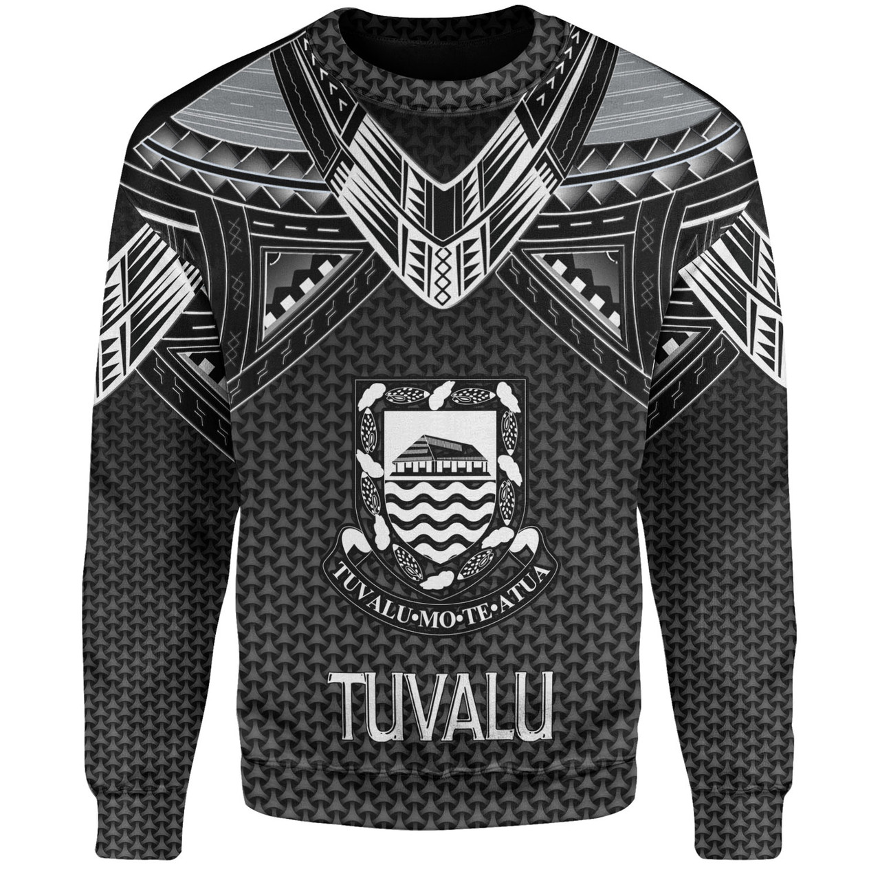 Tuvalu Custom Personalised Sweatshirt Polynesian Tribal Tattoo