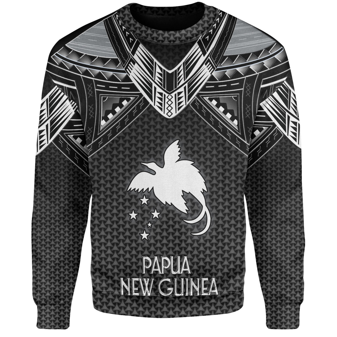 Papua New Guinea Custom Personalised Sweatshirt Polynesian Tribal Tattoo