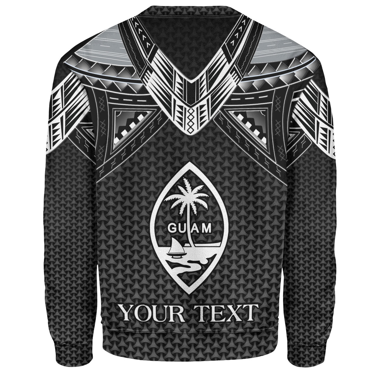 Guam Custom Personalised Sweatshirt Polynesian Tribal Tattoo