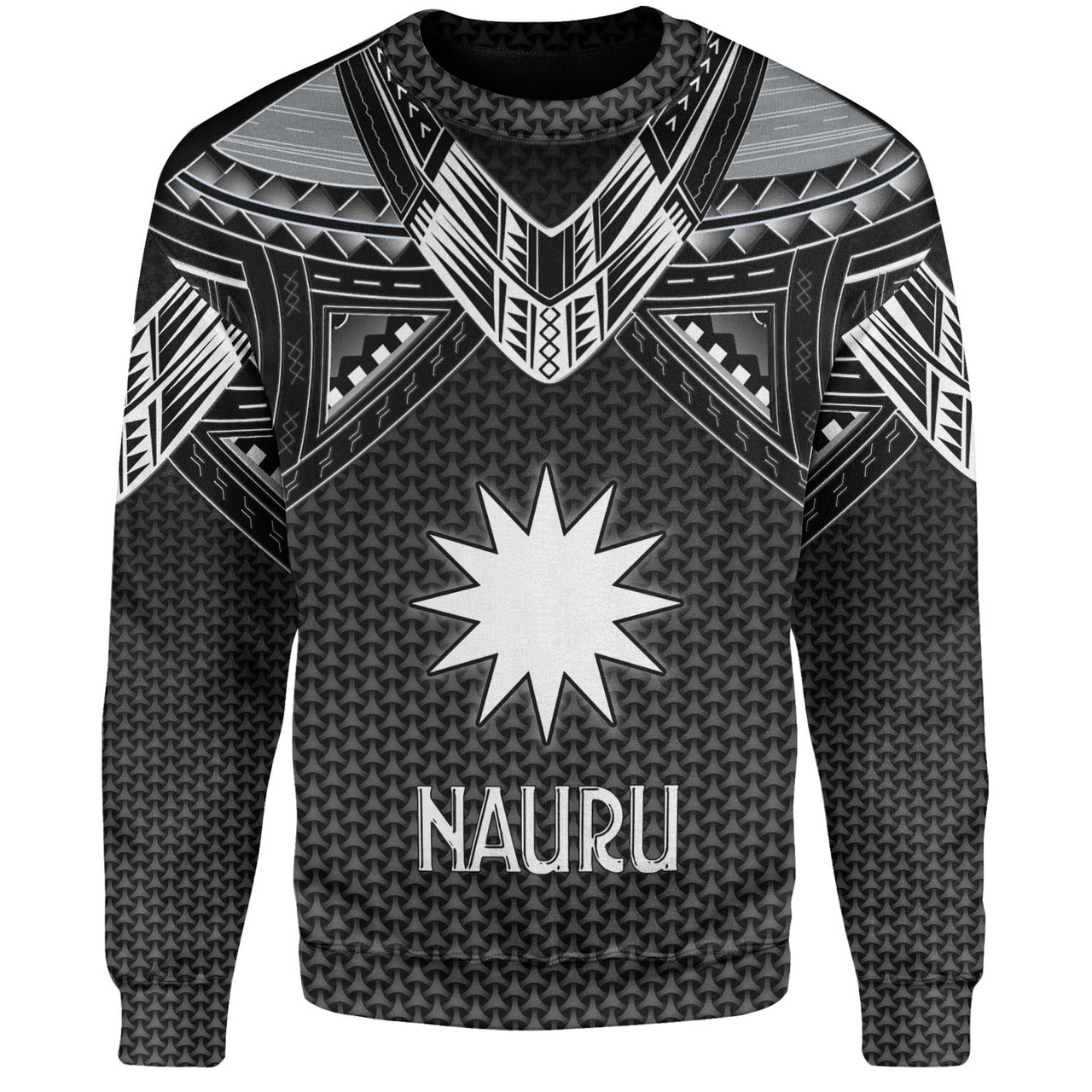 Nauru Custom Personalised Sweatshirt Polynesian Tribal Tattoo