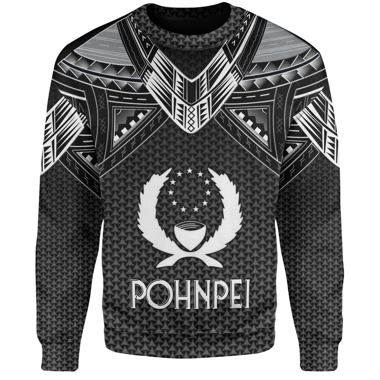 Pohnpei State Custom Personalised Sweatshirt Polynesian Tribal Tattoo