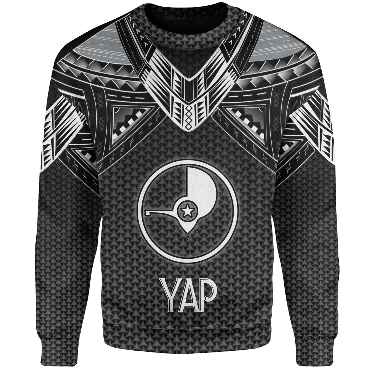 Yap State Custom Personalised Sweatshirt Polynesian Tribal Tattoo