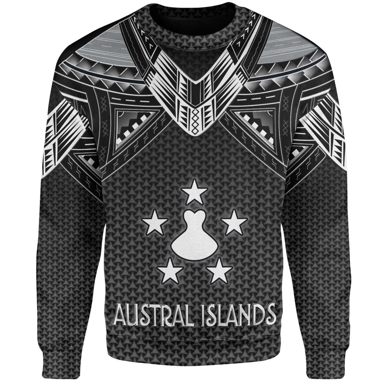 Austral Islands Custom Personalised Sweatshirt Polynesian Tribal Tattoo