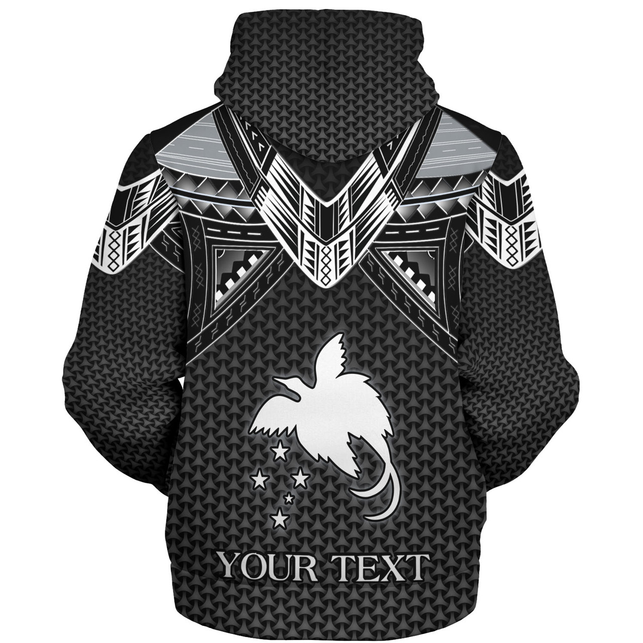 Papua New Guinea Custom Personalised Sherpa Hoodie Polynesian Tribal Tattoo