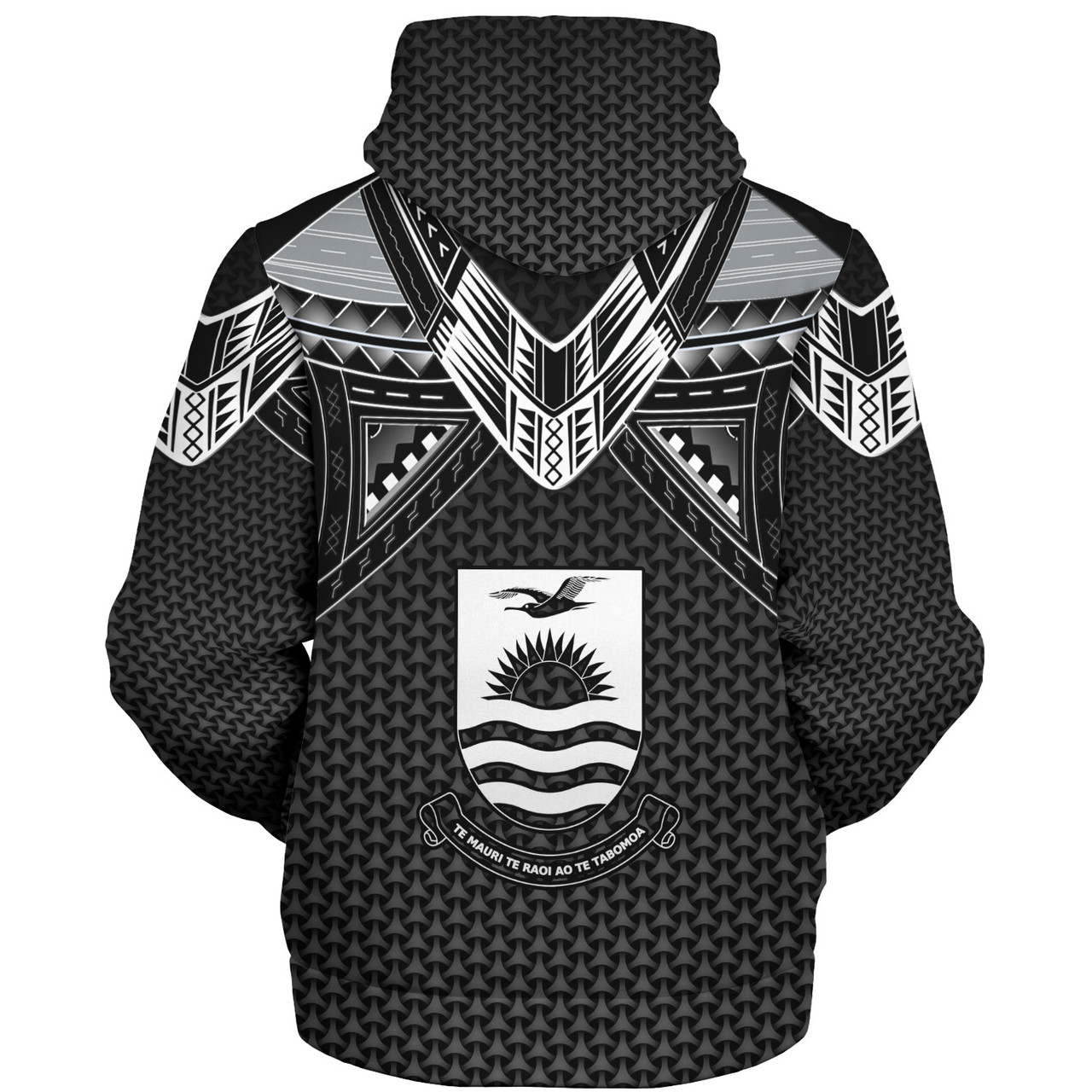 Kiribati Custom Personalised Sherpa Hoodie Polynesian Tribal Tattoo