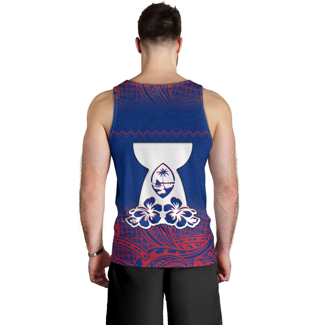 Guam Tank Top White Latte Stone Guam Polynesian