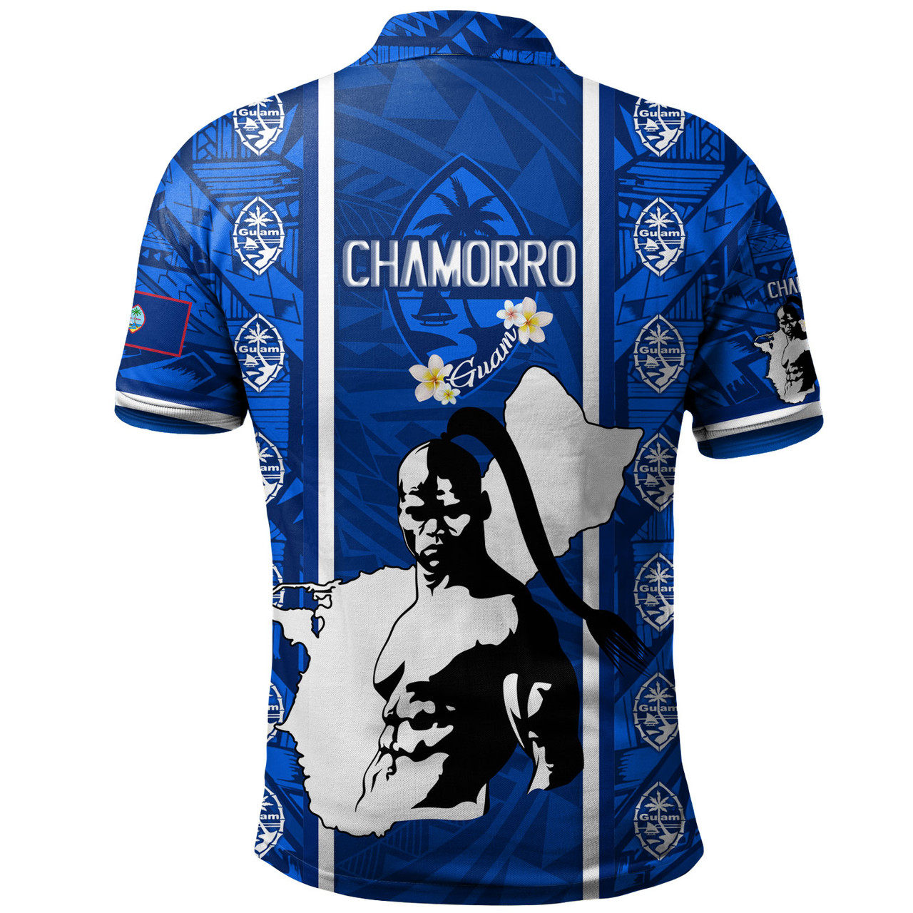 Guam Custom Personalised Polo Shirt Chamorro Warrior Traditional Tribal Patterns