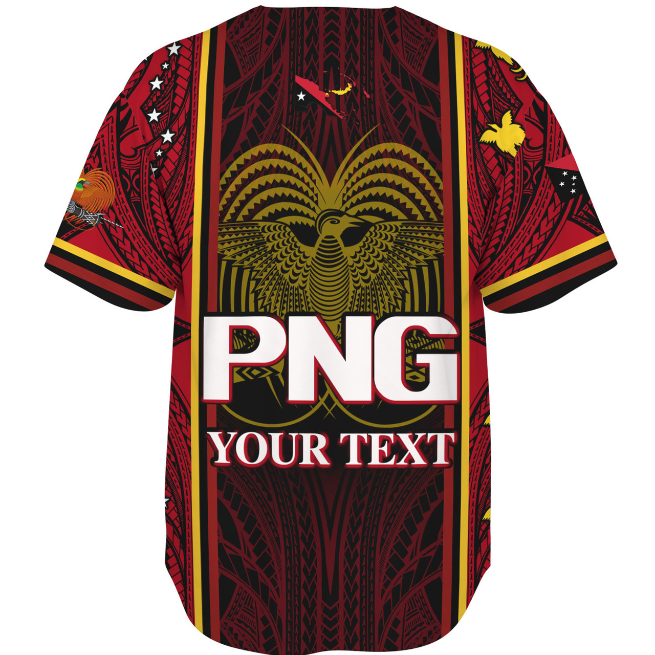 Papua New Guinea Custom Personalised Baseball Shirt Seal And Map Tribal ...