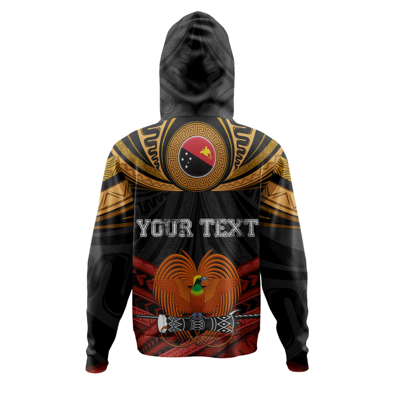 Papua New Guinea Custom Personalised Hoodie Papua New Guinea Fabric Pattern Design