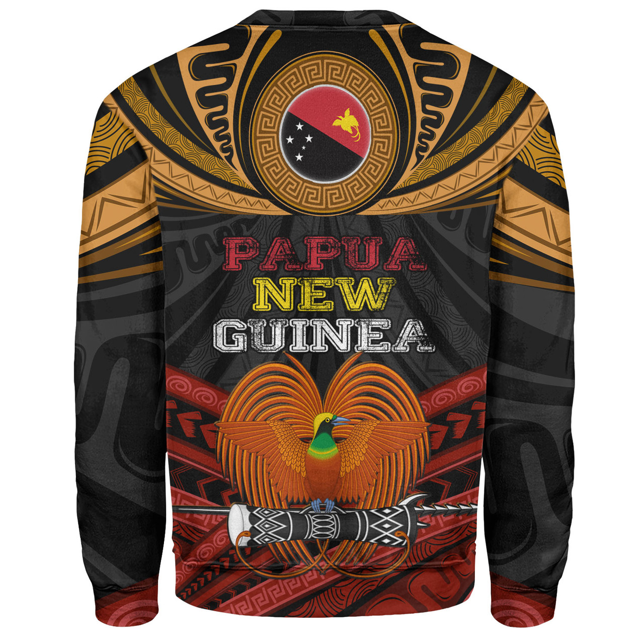 Papua New Guinea Custom Personalised Sweatshirt Papua New Guinea Fabric Pattern Design