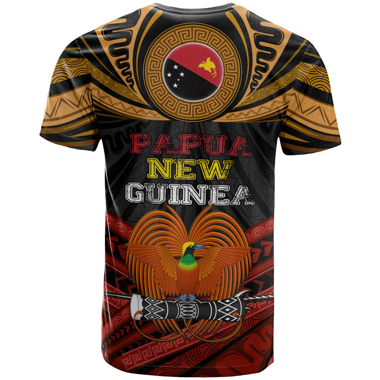 Papua New Guinea Custom Personalised T-Shirt Papua New Guinea Fabric Pattern Design