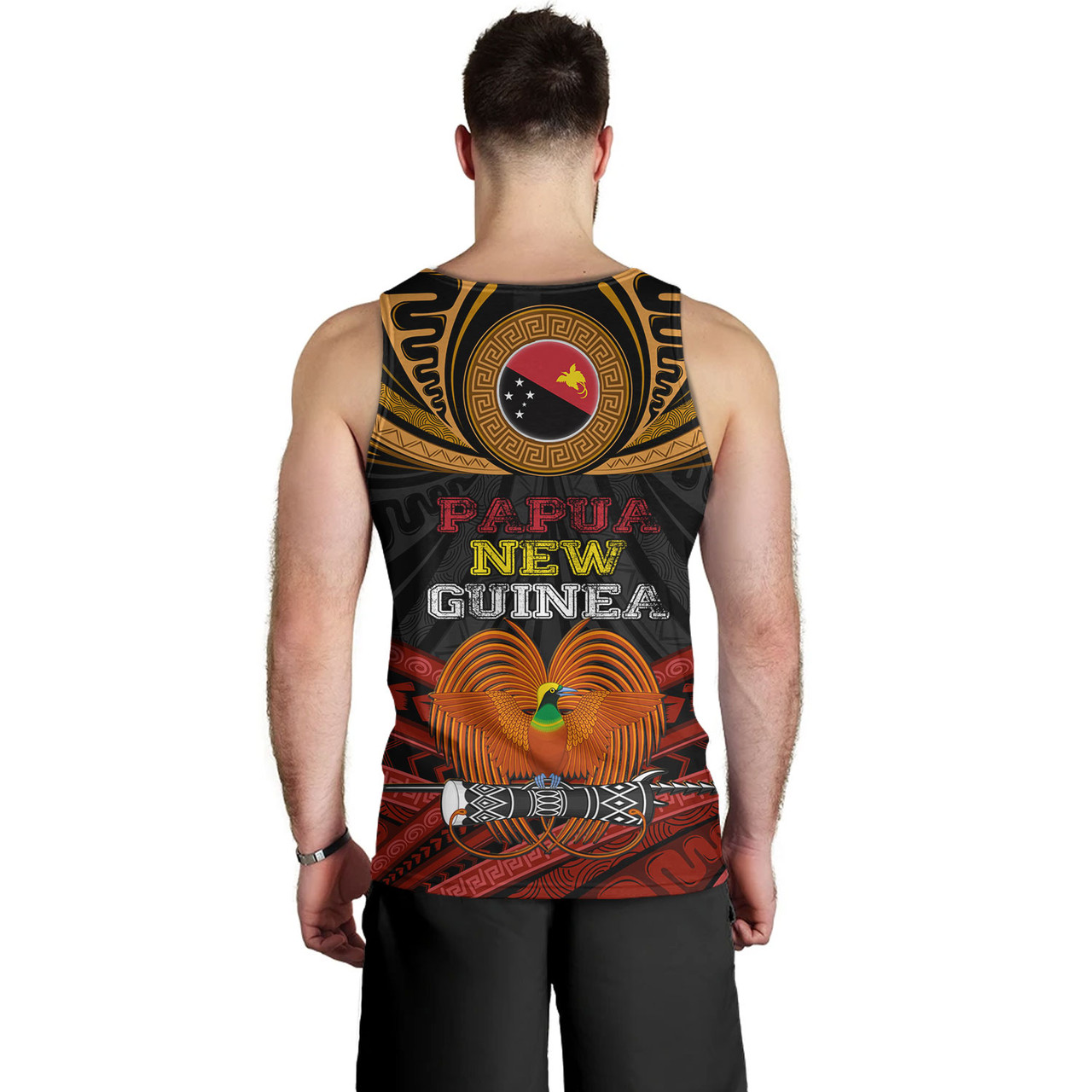 Papua New Guinea Custom Personalised Tank Top Papua New Guinea Fabric Pattern Design