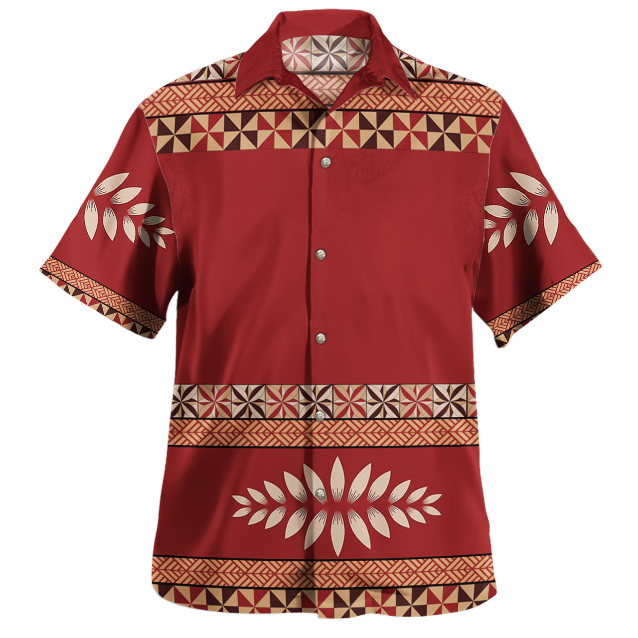 Tonga Hawaiian Shirt Ngatu Design Pattern