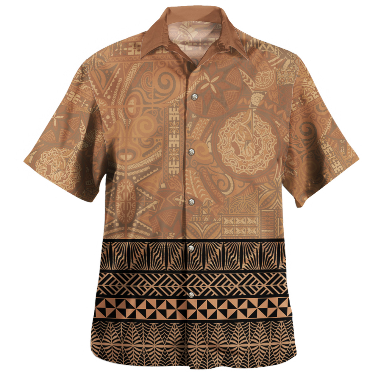 Tonga Hawaiian Shirt Ngatu Pattern Culture Ver.1