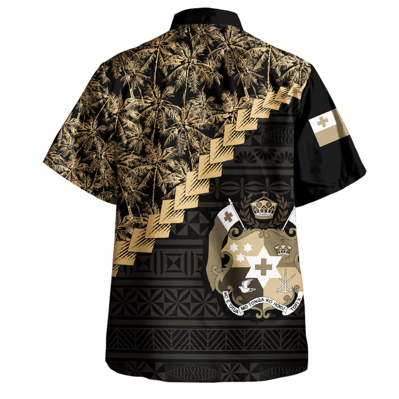 Tonga Hawaiian Shirt Golden Coconut