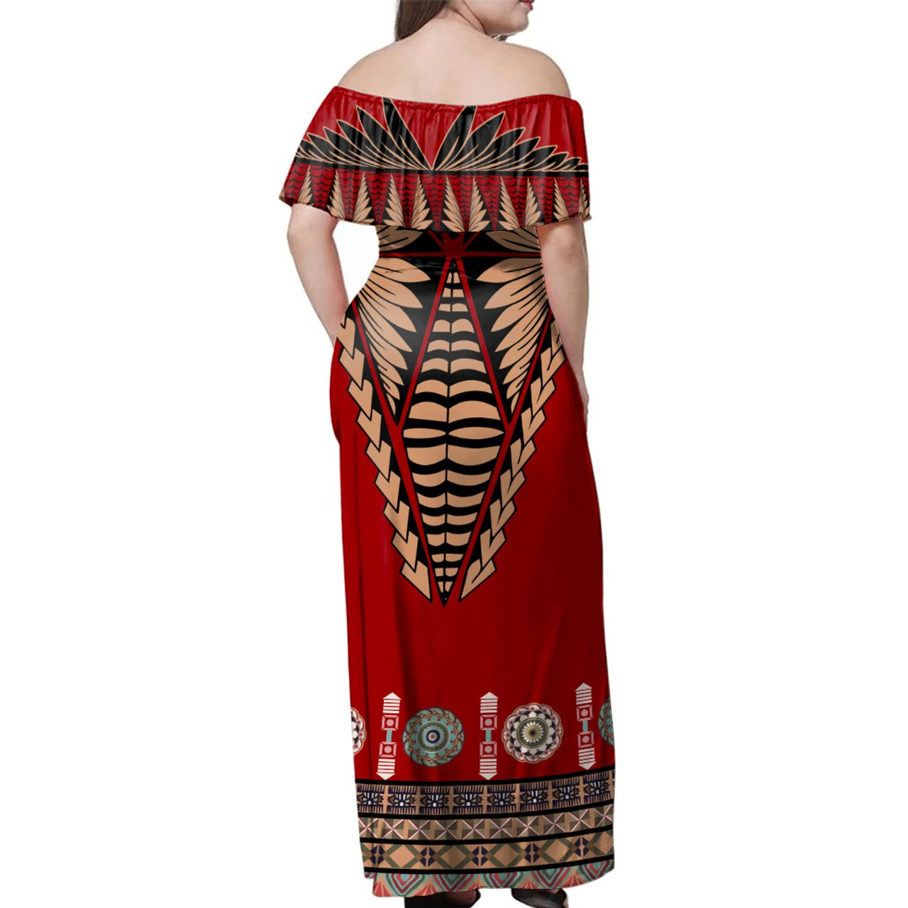 Tonga Combo Dress And Shirt Ngatu Design Fabric Style