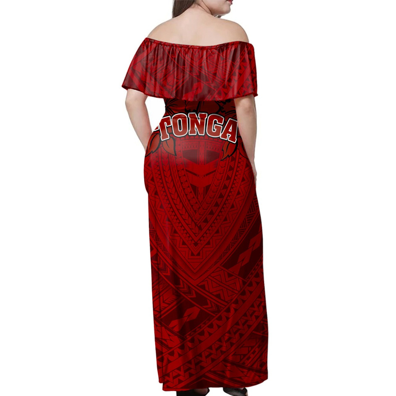 Tonga Combo Dress And Shirt Polynesian Hibiscus Style