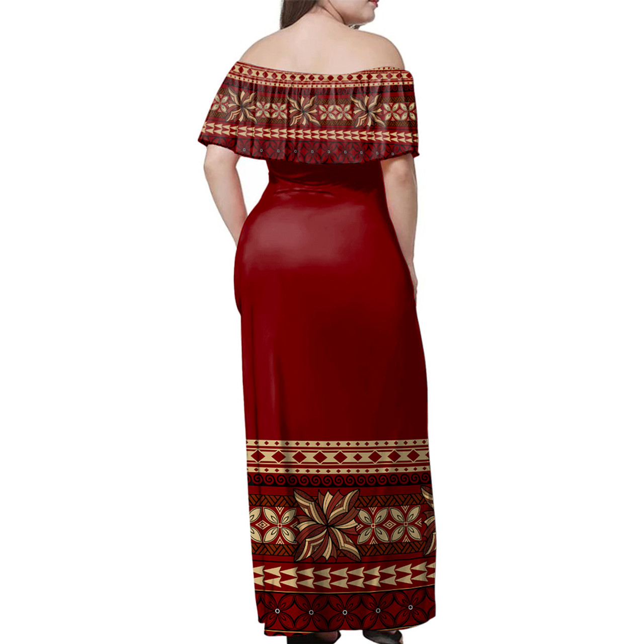 Samoa Combo Dress And Shirt Siapo Pattern Design