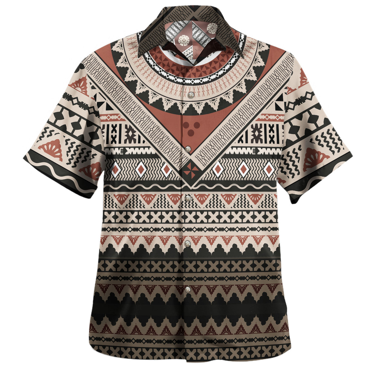 Fiji Hawaiian Shirt Fiji Traditional Culture - Tapa Cloth