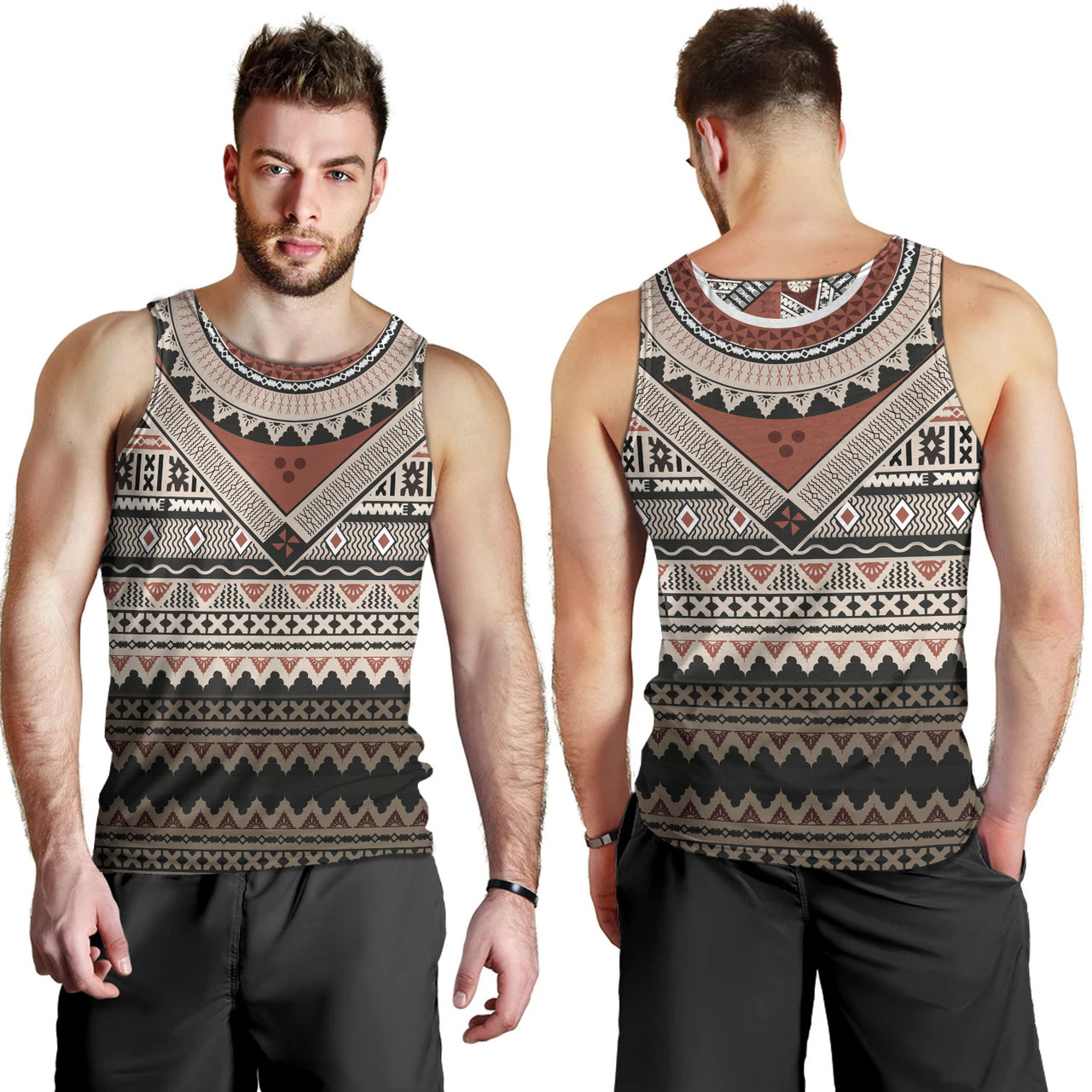 Fiji Tank Top Fiji Traditional Culture - Tapa Cloth