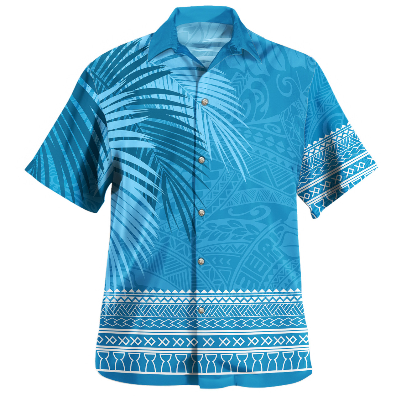 Guam Hawaiian Shirt Micronesian Fabric Leaves