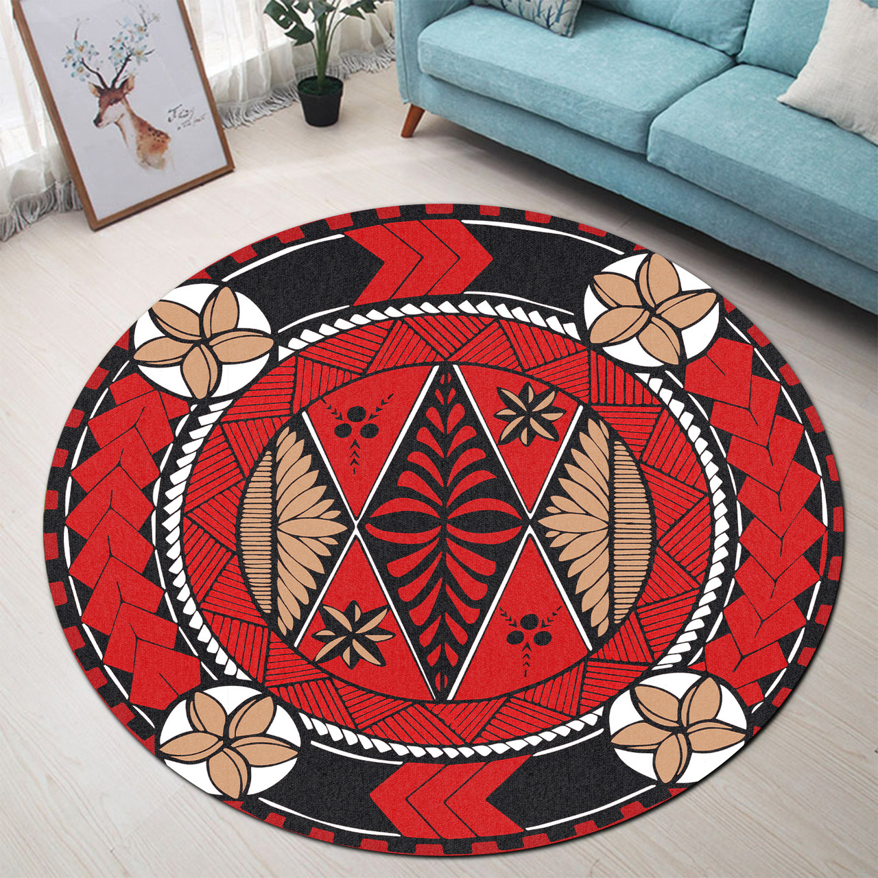 Tonga Round Rugs Circle Design