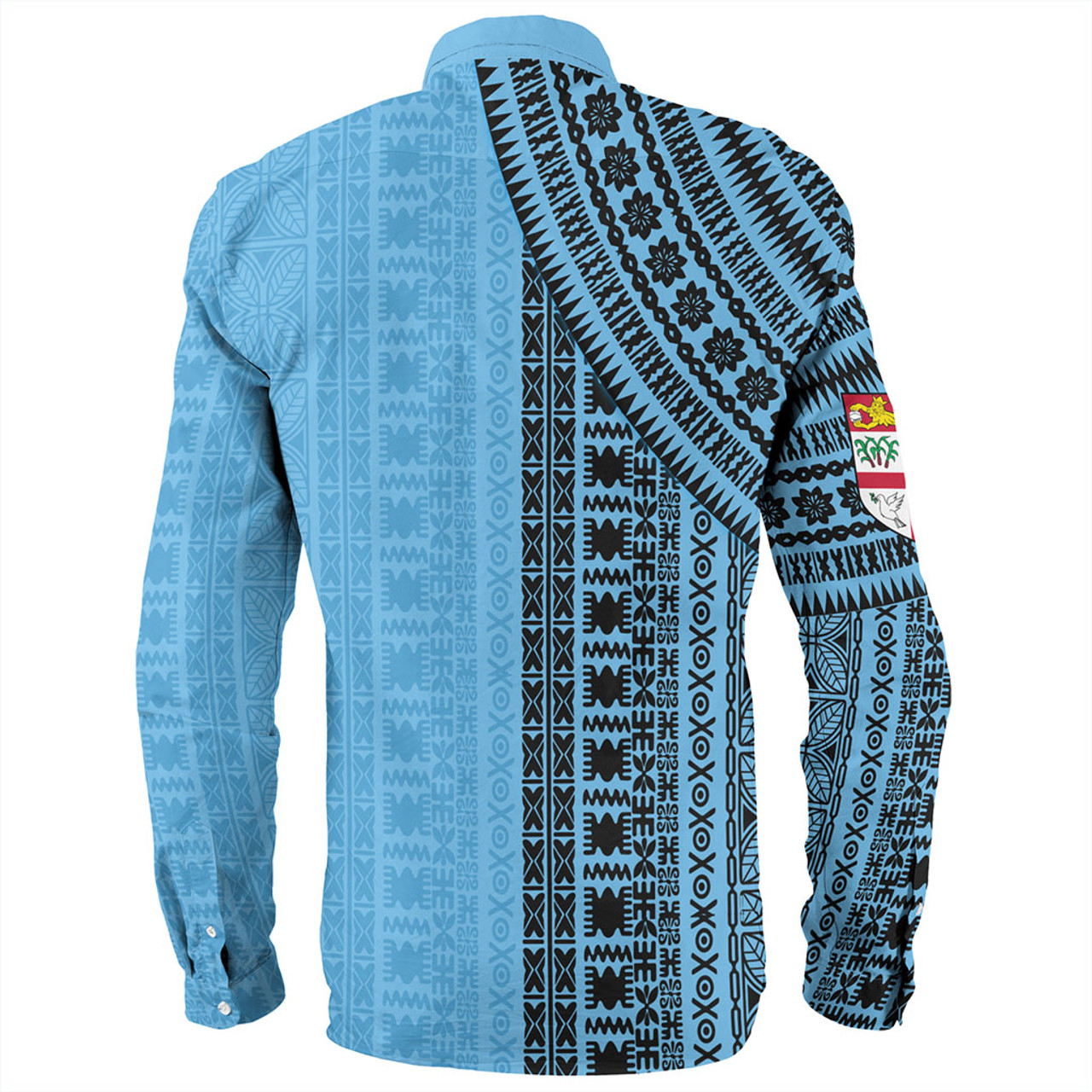 Fiji Long Sleeve Shirt Bula Pattern Half Concept