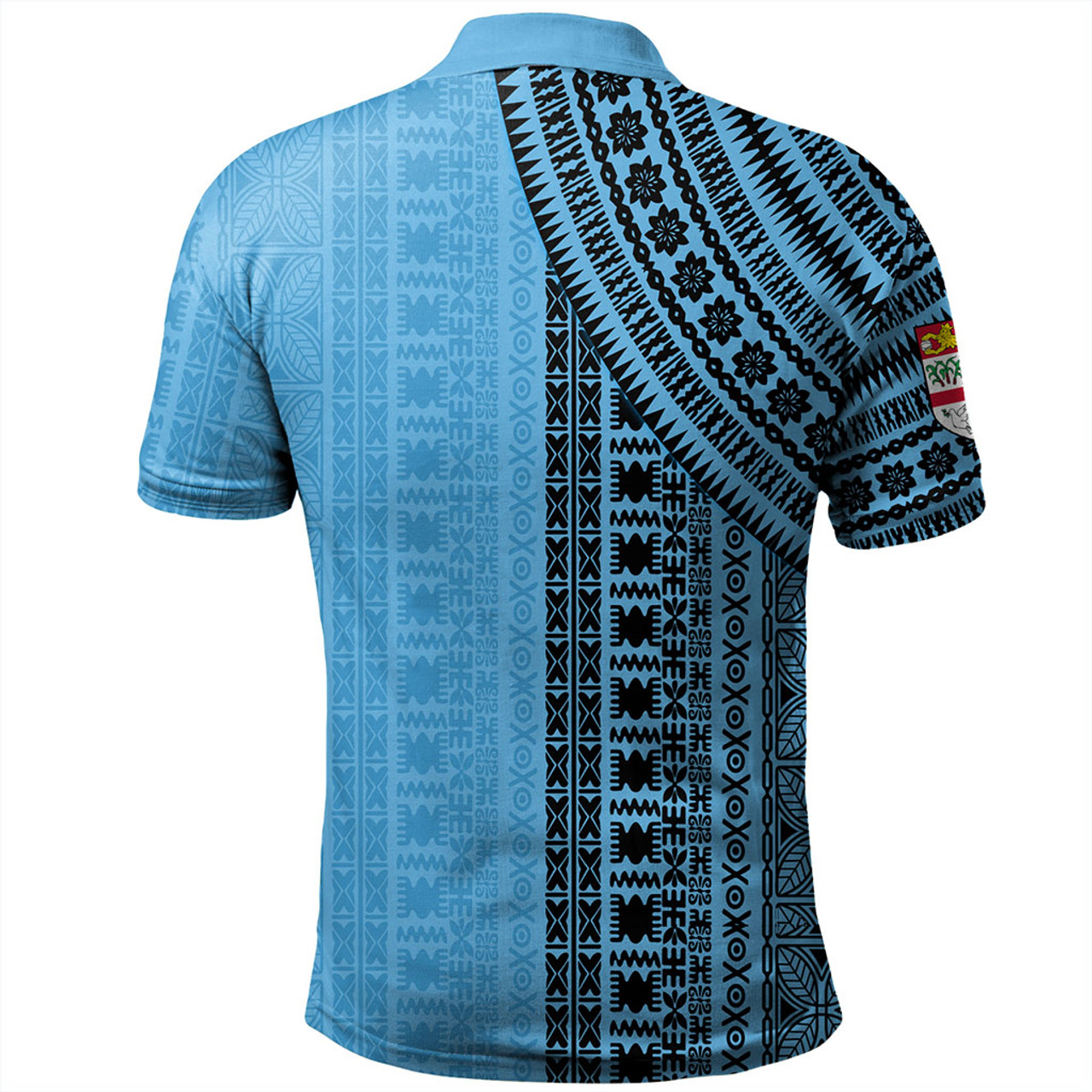 Fiji Polo Shirt Bula Pattern Half Concept