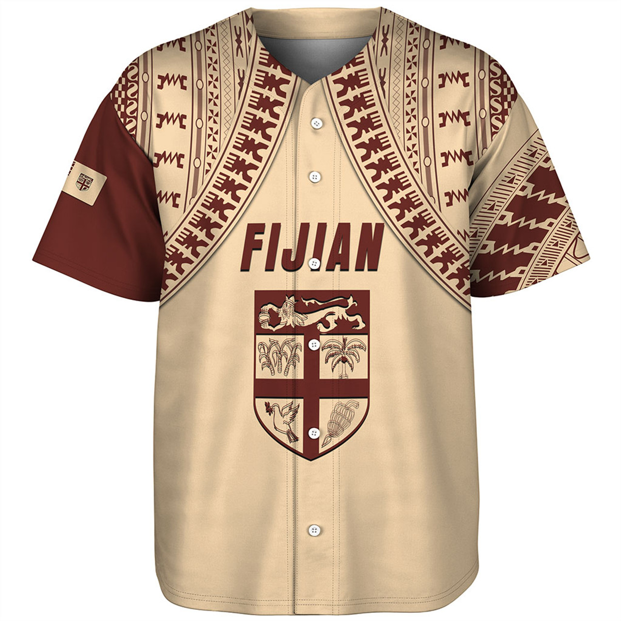 Fiji Baseball Shirt Bula Design Style